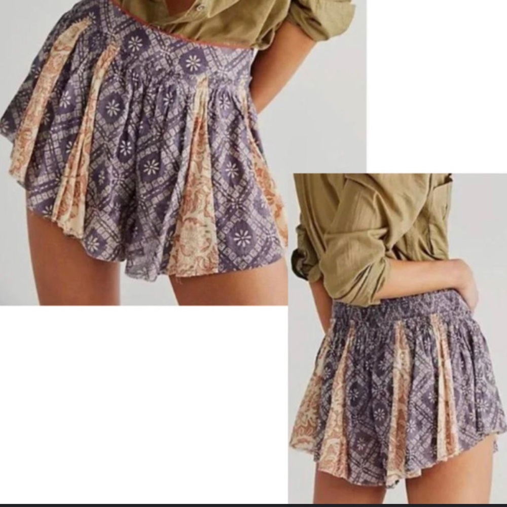 Free people sayulita shirred shorts